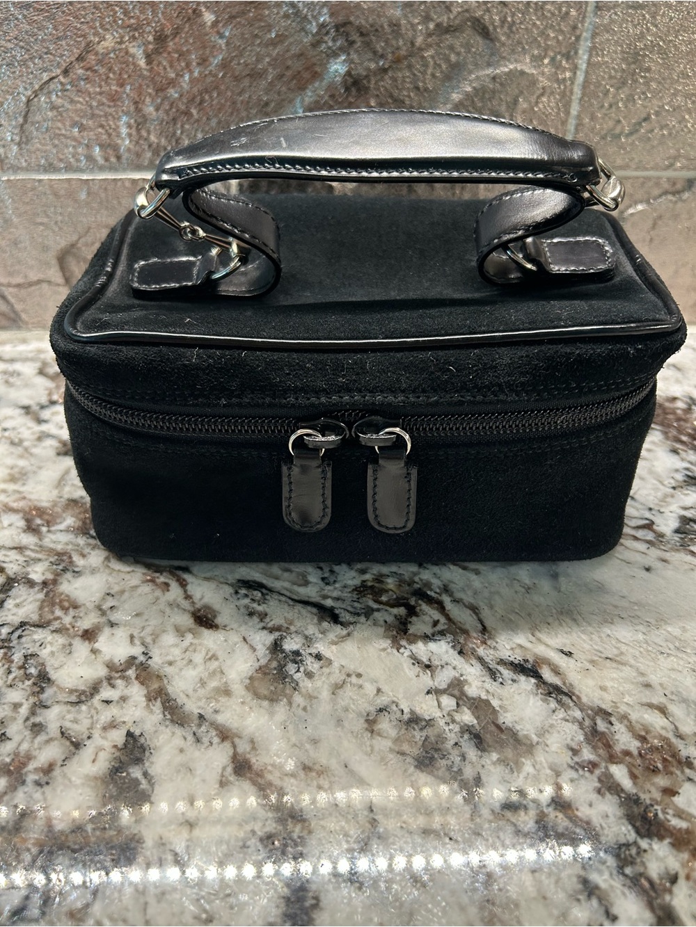 Gucci RARE Tom Ford Era Suede Horsebit Men's Toiletry Travel Case